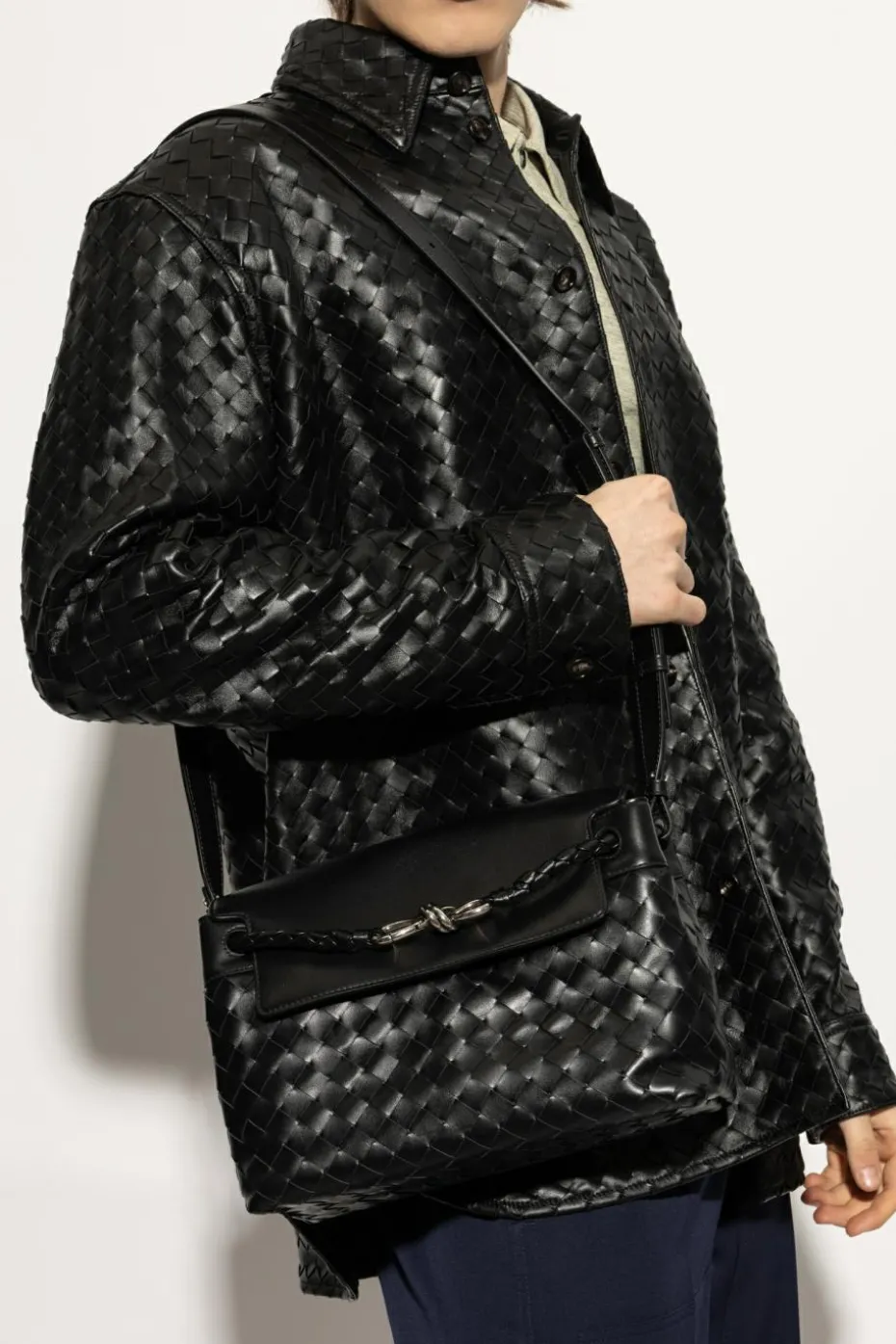 Bottega Veneta CZARNY Torba na ramię `Andiamo`