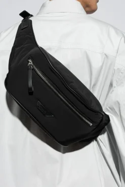 Bottega Veneta CZARNY Torba na pas z logo