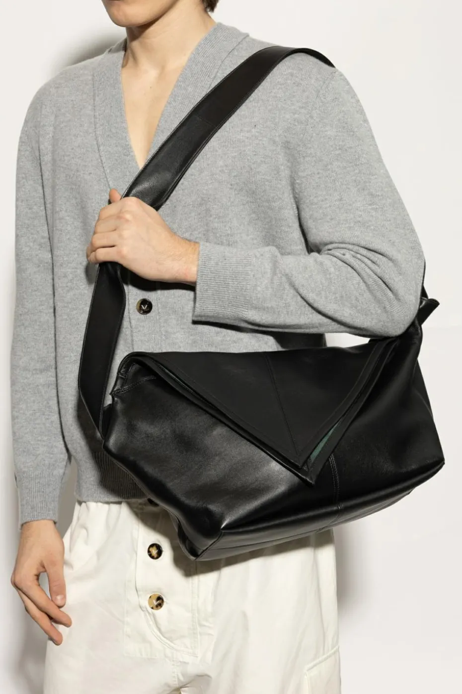 Bottega Veneta CZARNY Torba na ramię `Sawyer`