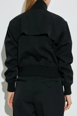 Bottega Veneta CZARNY Wełniana kurtka