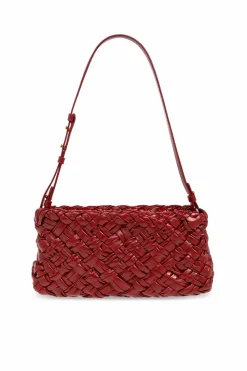 Bottega Veneta CZERWONY Torba na ramię `Kalimero Cha-Cha`