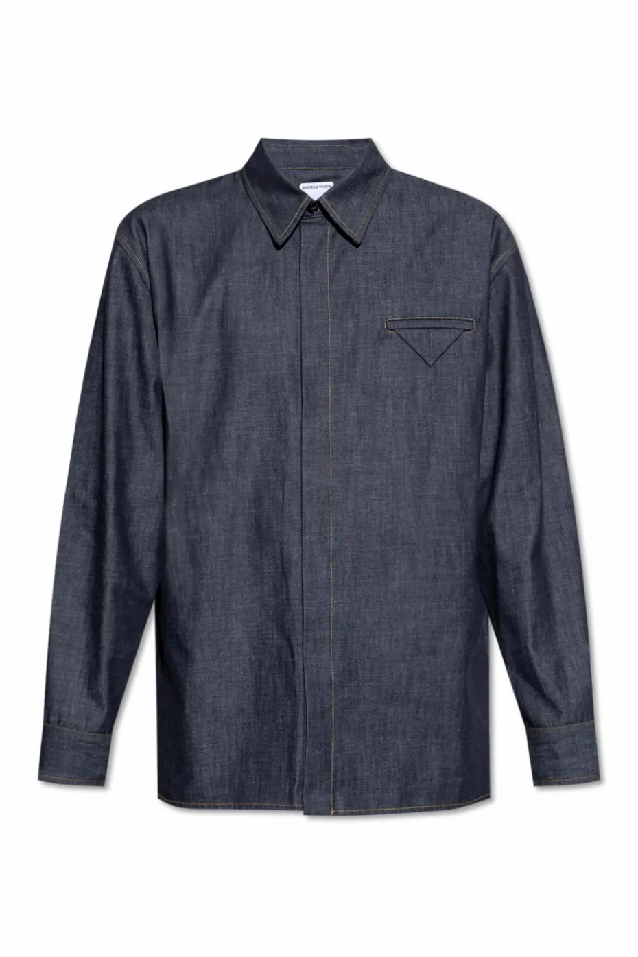 Bottega Veneta GRANATOWY Jeansowa koszula