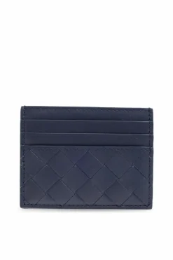 Bottega Veneta GRANATOWY Etui na karty