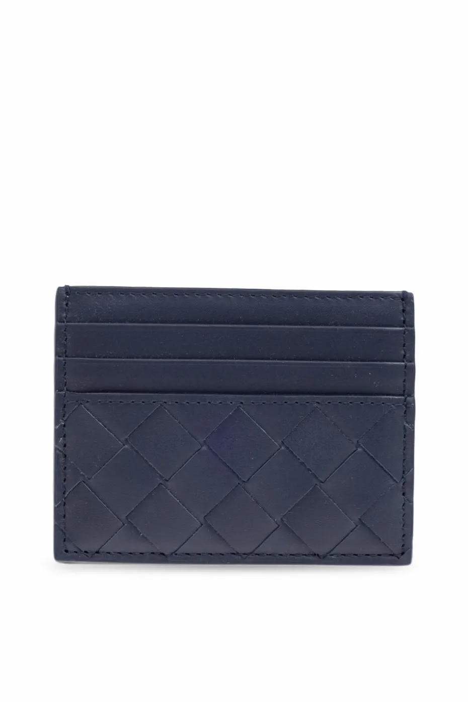 Bottega Veneta GRANATOWY Etui na karty
