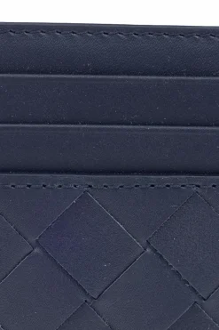 Bottega Veneta GRANATOWY Etui na karty