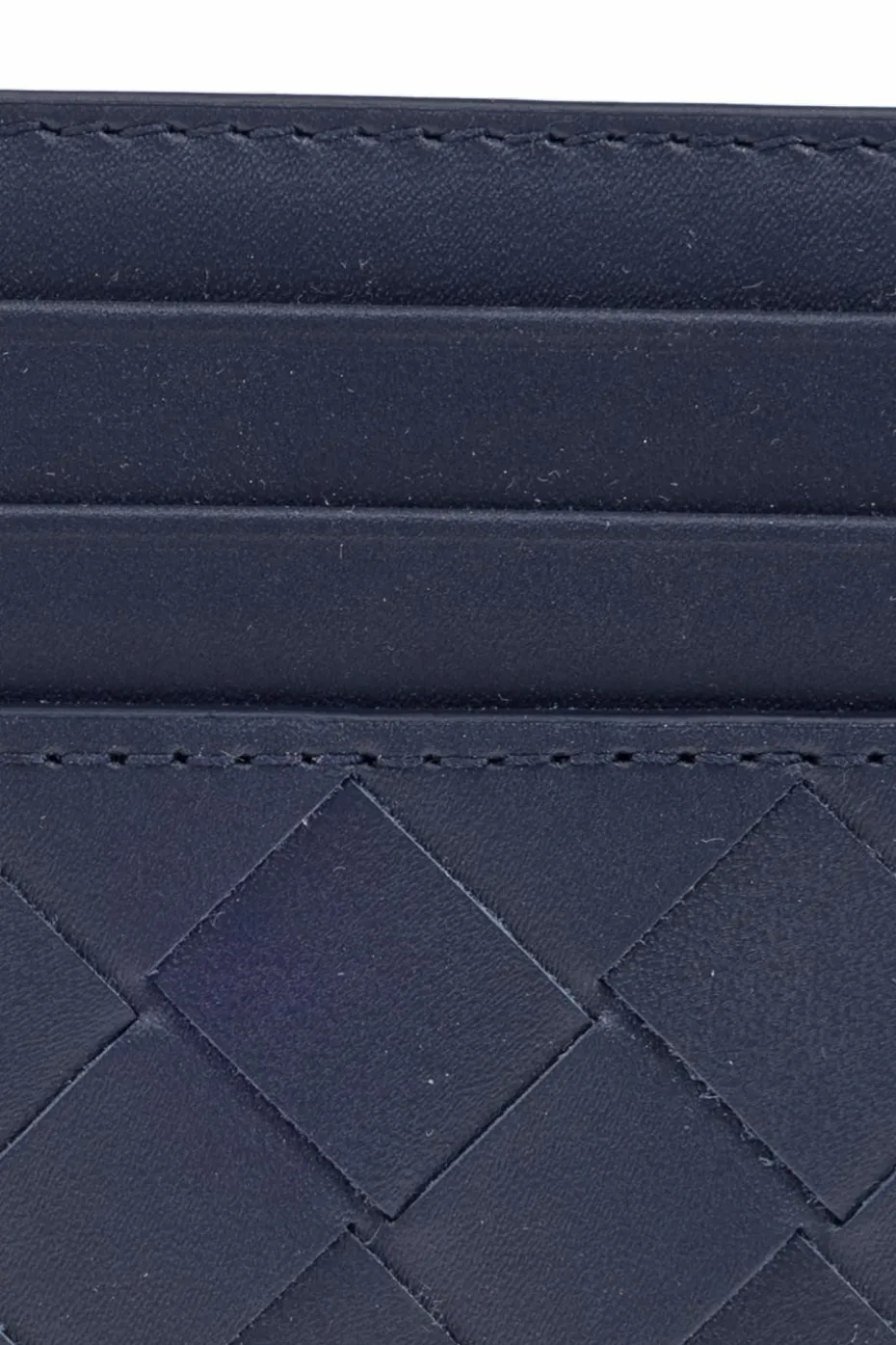 Bottega Veneta GRANATOWY Etui na karty