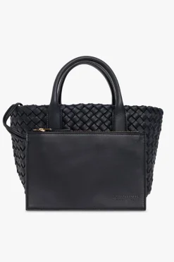 Bottega Veneta GRANATOWY Torba ‘Cabat Mini’ typu ‘shopper’