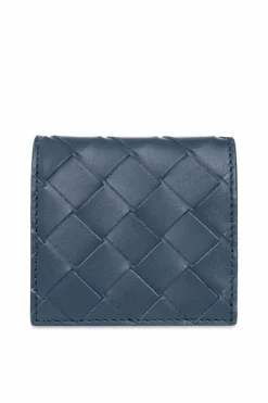 Bottega Veneta GRANATOWY Portfel na monety