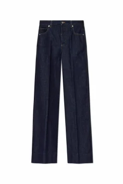 Bottega Veneta GRANATOWY Jeansy z kieszeniami