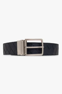 Bottega Veneta GRANATOWY Dwustronny pasek