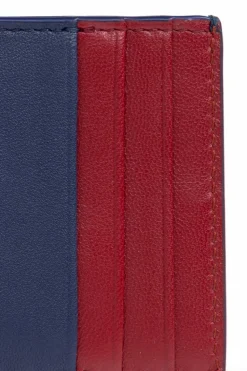 Bottega Veneta GRANATOWY Etui na karty