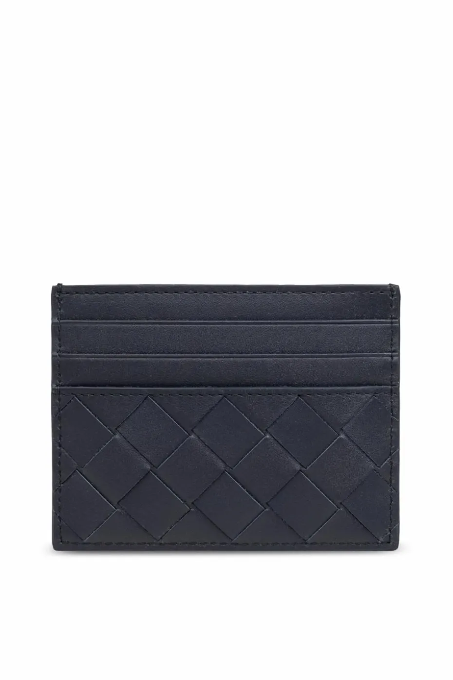 Bottega Veneta GRANATOWY Skórzane etui na karty