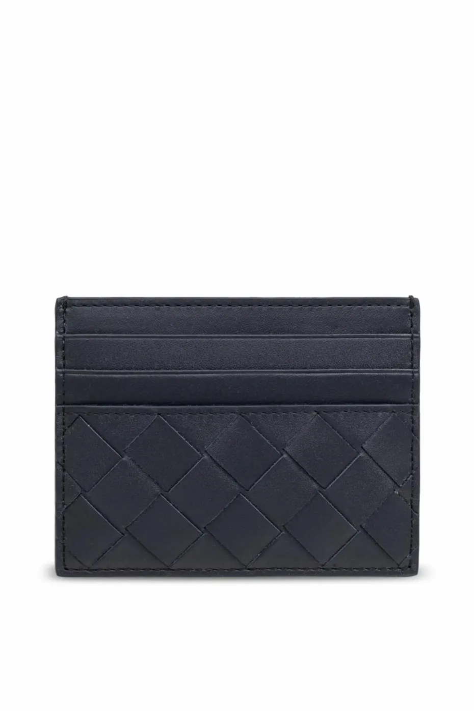 Bottega Veneta GRANATOWY Skórzane etui na karty