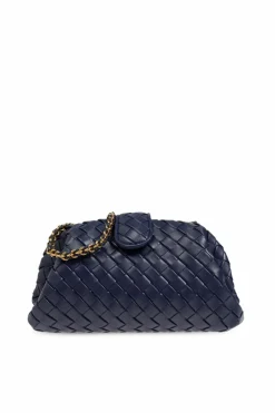 Bottega Veneta GRANATOWY Torba na ramię `Lauren 1980`