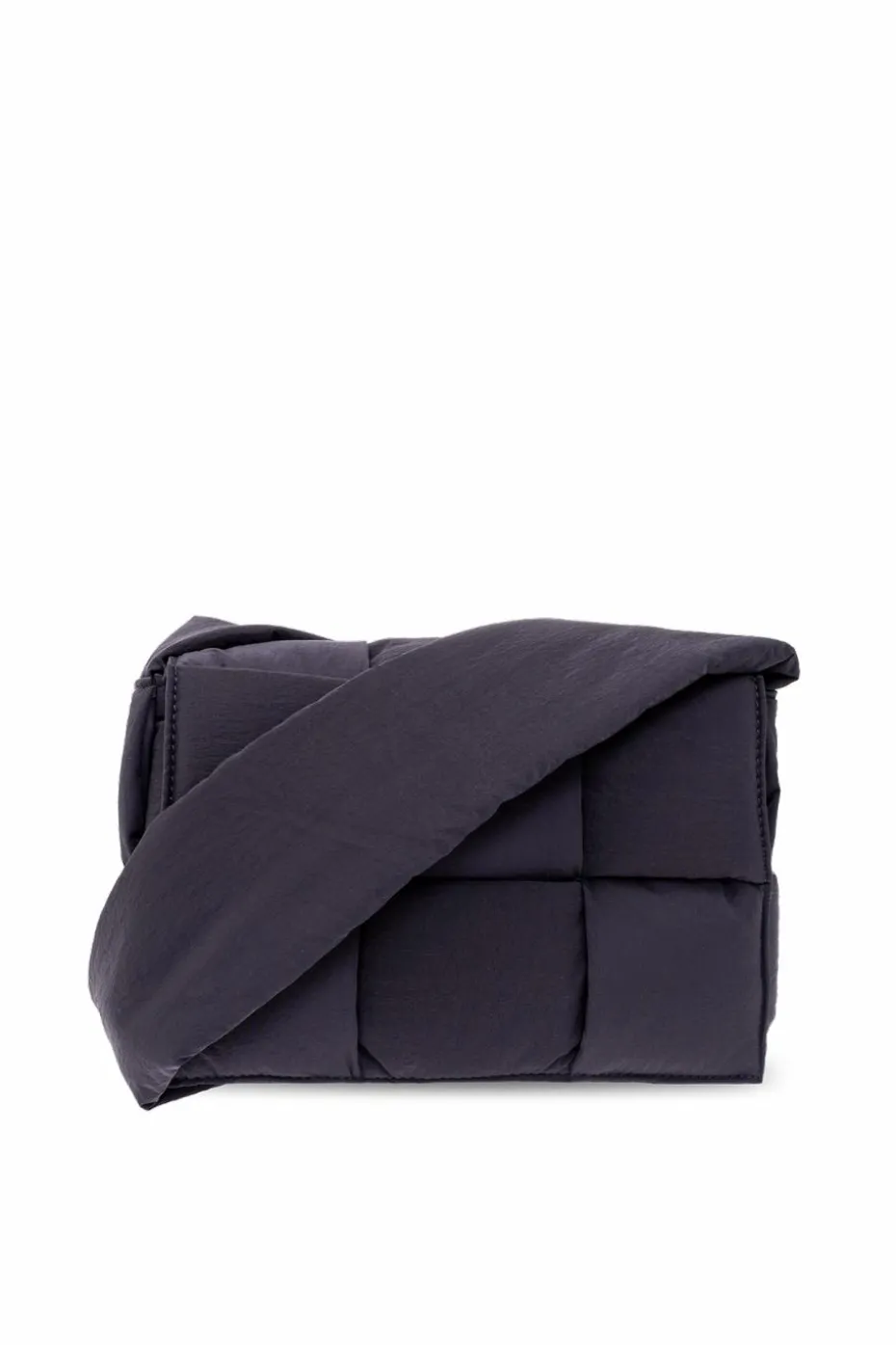 Bottega Veneta GRANATOWY Torba na ramię ‘Cassette Small’