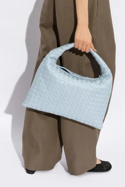 Bottega Veneta jasnoniebieski Torba na ramię ‘Hop Small’