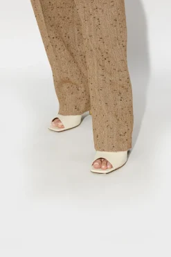 Bottega Veneta kremowy Klapki na obcasie ‘Knot’