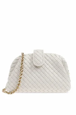 Bottega Veneta kremowy Torba na ramię `Lauren 1980 Small`