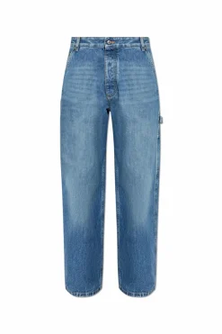 Bottega Veneta NIEBIESKI Jeansy o luźnym kroju