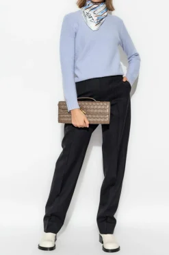 Bottega Veneta NIEBIESKI Kaszmirowy sweter