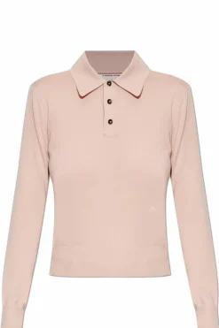 Bottega Veneta RÓŻOWY Kaszmirowe polo