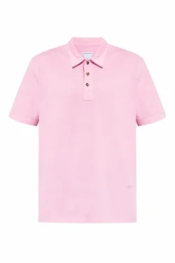 Bottega Veneta RÓŻOWY Polo z logo