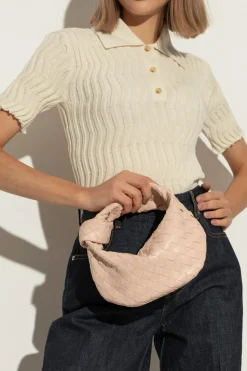 Bottega Veneta RÓŻOWY Torba do ręki `Jodie Mini`