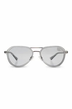 Bottega Veneta SREBRNY Okulary przeciwsłoneczne