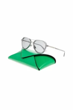 Bottega Veneta SREBRNY Okulary przeciwsłoneczne