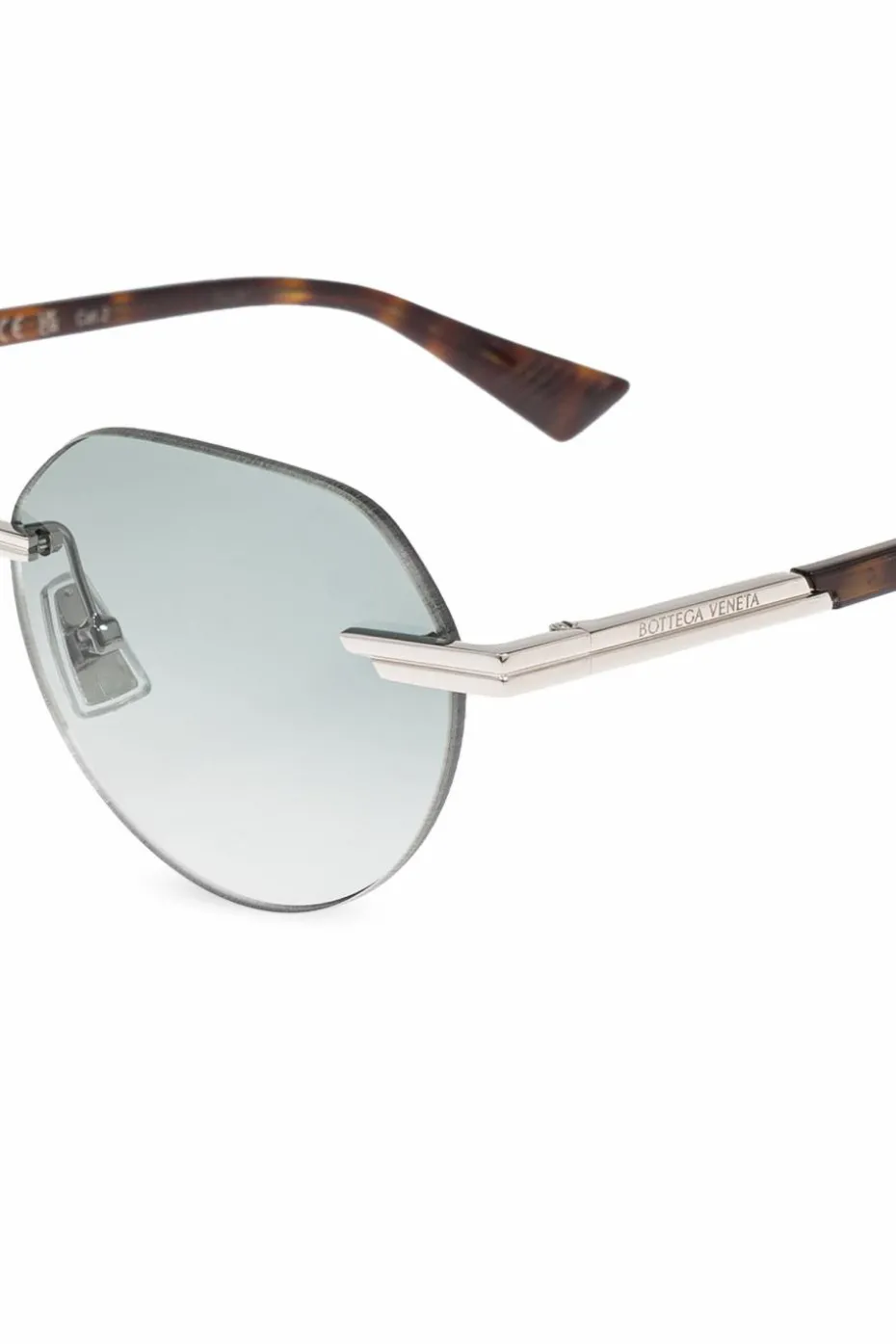 Bottega Veneta SREBRNY Okulary przeciwsłoneczne