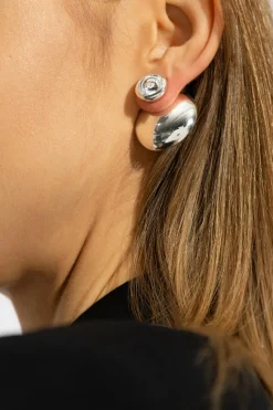 Bottega Veneta SREBRNY Srebrne kolczyki