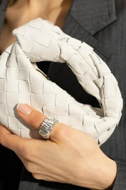 Bottega Veneta SREBRNY Srebrny pierścień