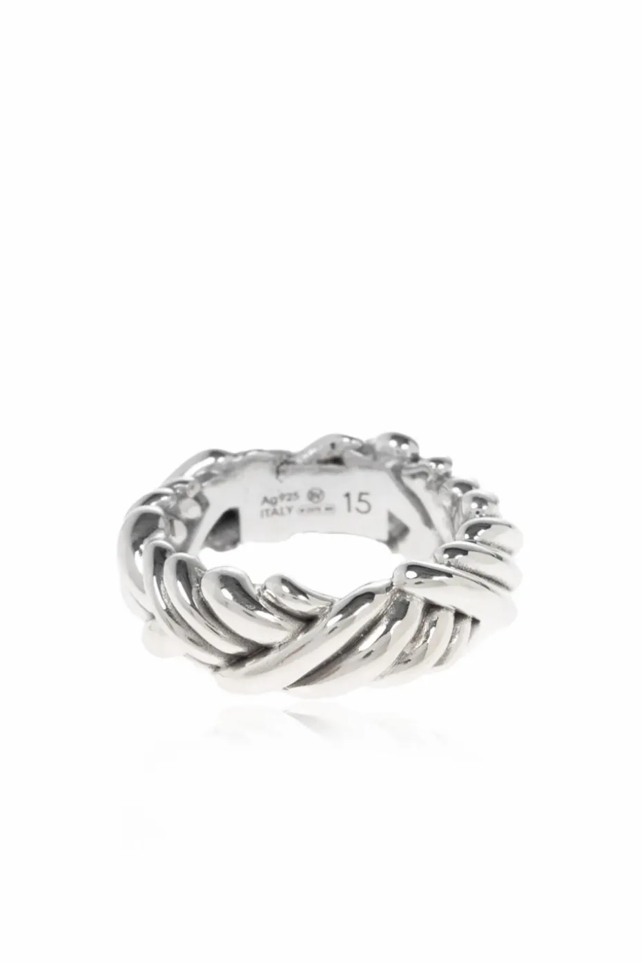Bottega Veneta SREBRNY Srebrny pierścień