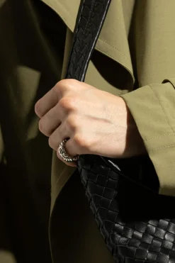 Bottega Veneta SREBRNY Srebrny pierścień