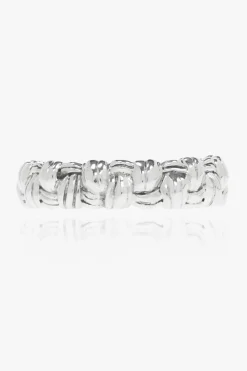 Bottega Veneta SREBRNY Srebrna bransoleta