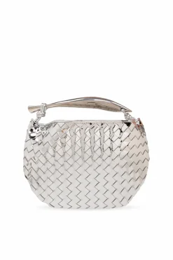 Bottega Veneta SREBRNY Torba do ręki ‘Sardine Small’