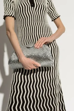 Bottega Veneta SREBRNY Torba na ramię `Lauren 1980 Medium`