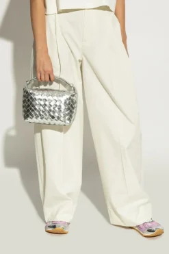 Bottega Veneta SREBRNY Torba do ręki `Mini Wallace`