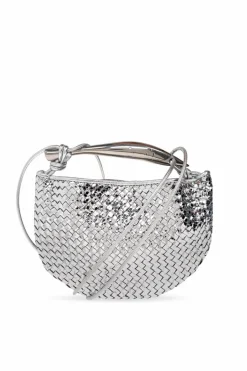 Bottega Veneta SREBRNY Torba do ręki `Sardine Mini`
