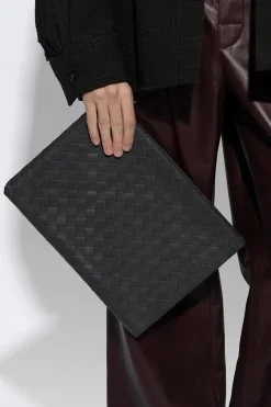 Bottega Veneta SZARY Etui ‘Intrecciato’