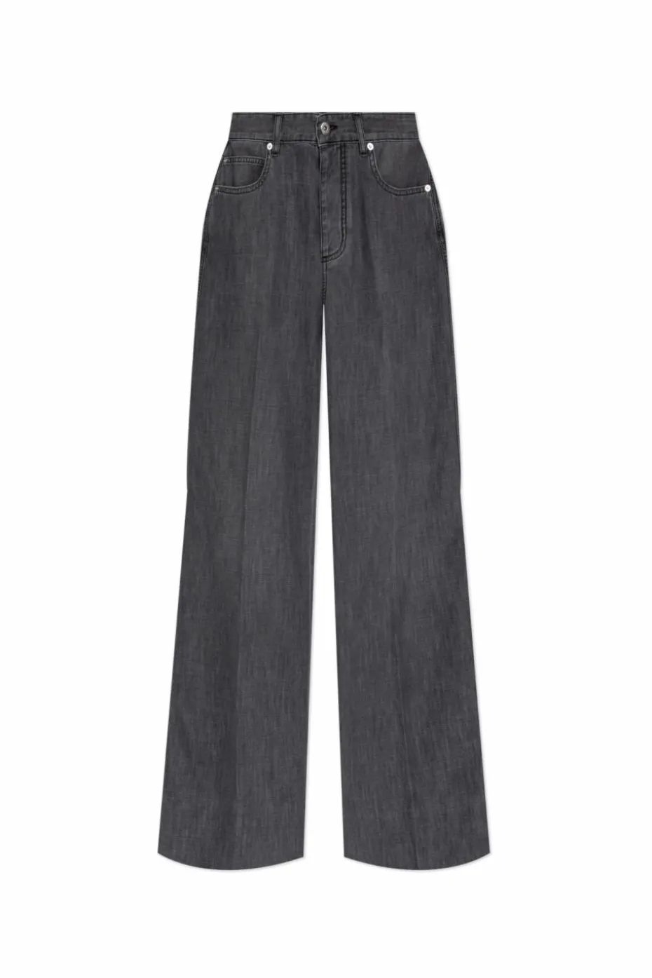 Bottega Veneta SZARY Jeansy typu ‘wild leg’