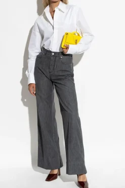 Bottega Veneta SZARY Jeansy typu ‘wild leg’