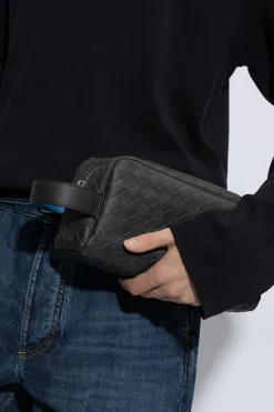 Bottega Veneta SZARY Kosmetyczka ‘Intrecciato’