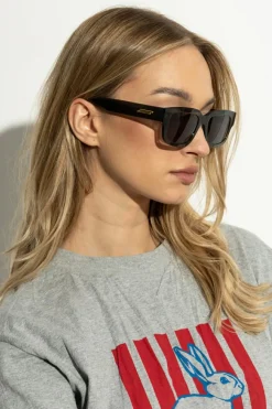Bottega Veneta SZARY Okulary przeciwsłoneczne