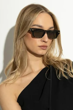 Bottega Veneta SZARY Okulary przeciwsłoneczne