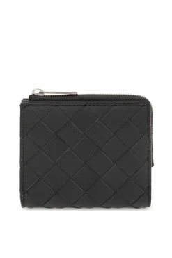 Bottega Veneta SZARY Skórzany portfel