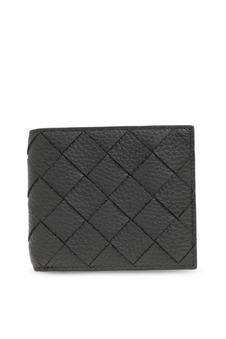 Bottega Veneta SZARY Skórzany portfel