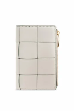 Bottega Veneta SZARY Skórzany portfel