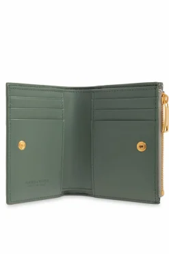 Bottega Veneta SZARY Skórzany portfel