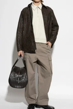 Bottega Veneta SZARY Spodnie typu `cargo`